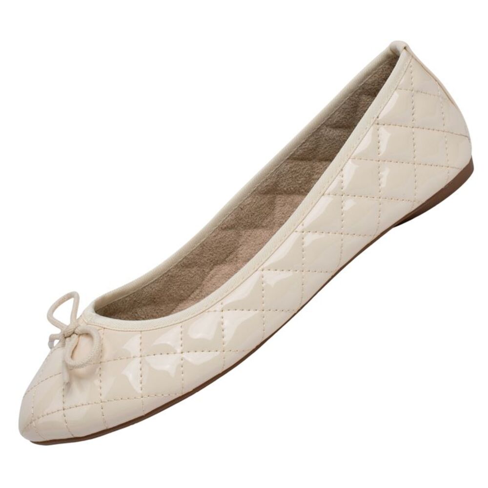 Alpine Swiss Aster Womens Comfort Ballet Flats Faux Patent Leather Slip On Shoes